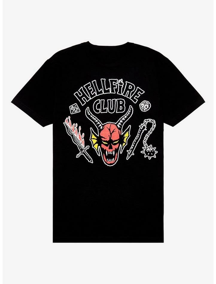 Discount ๐ฏ Stranger Things Hellfire Club T-Shirt โค๏ธ 1 Discount ๐ฏ Stranger Things Hellfire Club T-Shirt โค๏ธ