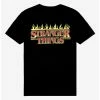 Top 10 🔔 Stranger Things Flaming Logo T-Shirt ⌛