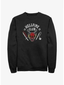 Deals ✔️ Stranger Things Hellfire Club Logo Sweatshirt ⭐