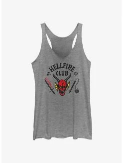 Promo ✨ Stranger Things Hellfire Club Logo 👧 Girls Tank Top ✨