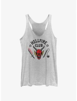 Discount 🥰 Stranger Things Hellfire Club Logo 👧 Girls Tank Top ✨