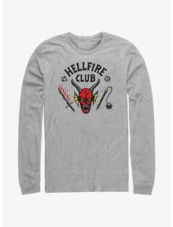 Best reviews of 🌟 Stranger Things Hellfire Club Logo Long-Sleeve T-Shirt 😀