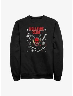 Deals 😀 Stranger Things Hellfire Club Sweatshirt 😀