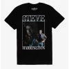Coupon ⭐ Stranger Things Steve Collage Boyfriend Fit 👧 Girls T-Shirt 🌟