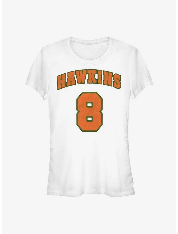Promo π Stranger Things Hawkins Eight π§ Girls T-Shirt π 1 Promo π Stranger Things Hawkins Eight π§ Girls T-Shirt π