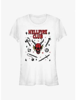 Deals 🔥 Stranger Things Hellfire Club 👧 Girls T-Shirt 🥰
