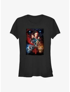 Wholesale ❤️ Stranger Things Season 4 Poster 👧 Girls T-Shirt 🎁