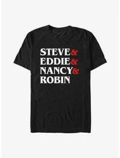 Best deal 😉 Stranger Things Steve & Eddie & Nancy & Robin T-Shirt 🎁