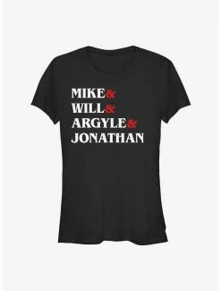 Budget 🛒 Stranger Things Mike & Will & Argyle & Jonathan 👧 Girls T-Shirt 🌟