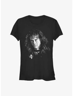 Top 10 🌟 Stranger Things Eddie Munson Portrait 👧 Girls T-Shirt 😍
