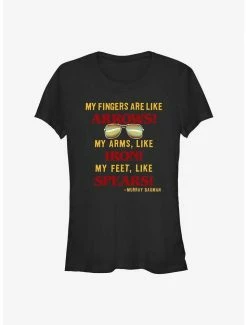 Outlet 🥰 Stranger Things Murray Bauman Karate Quote 👧 Girls T-Shirt 🔔