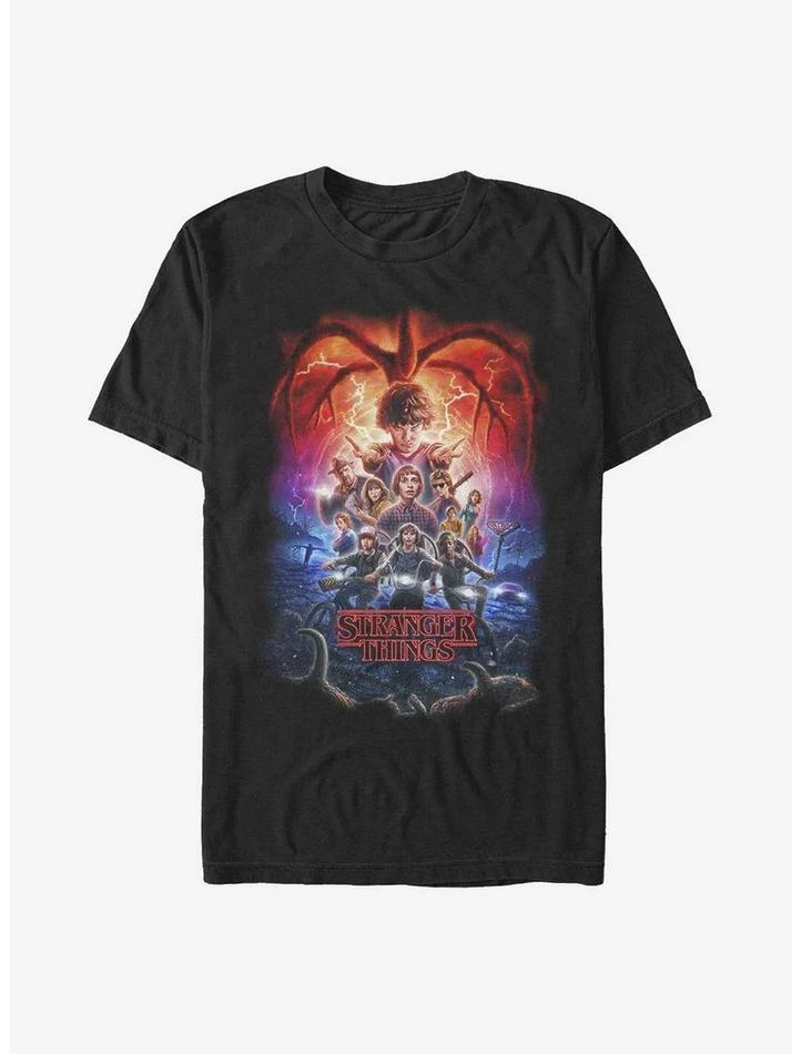 Outlet โจ Stranger Things Group Poster T-Shirt ๐งจ 1 Outlet โจ Stranger Things Group Poster T-Shirt ๐งจ