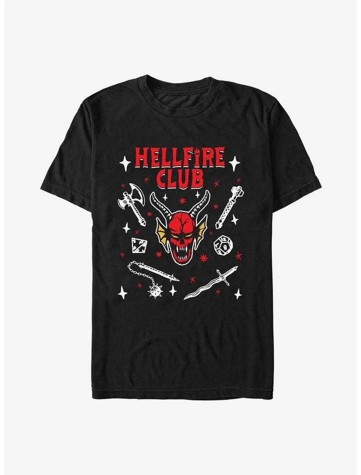 Deals ๐ Stranger Things Hellfire Club T-Shirt ๐ 1 Deals ๐ Stranger Things Hellfire Club T-Shirt ๐