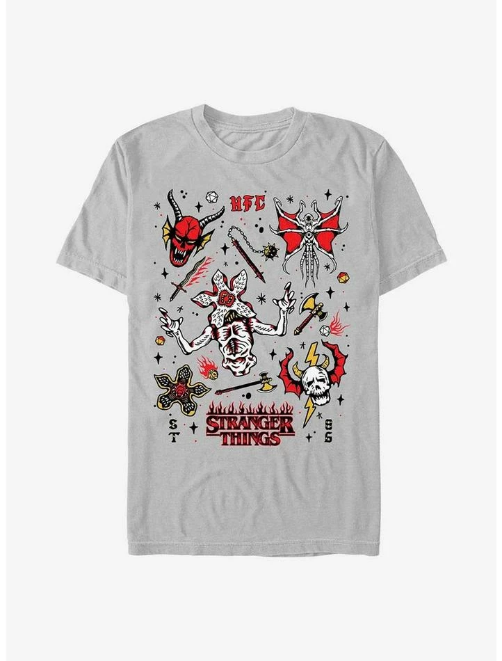 Top 10 ๐ Stranger Things Hellfire Club Doodles T-Shirt ๐ 1 Top 10 ๐ Stranger Things Hellfire Club Doodles T-Shirt ๐