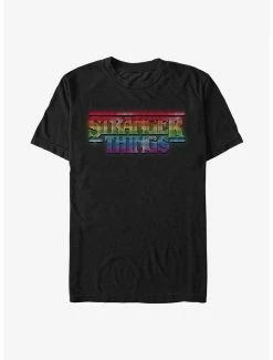 Coupon ❤️ Stranger Things Rainbow Logo T-Shirt 🧨