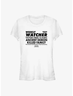 Outlet 🛒 Stranger Things Weekly ⌚ Watcher Victor Creel 👧 Girls T-Shirt ⌛