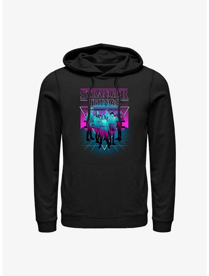 Budget ๐ Stranger Things Neon Group Hoodie ๐ 1 Budget ๐ Stranger Things Neon Group Hoodie ๐