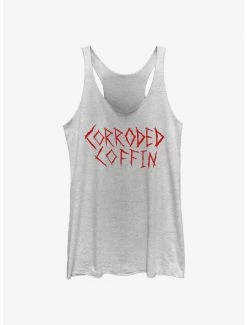 Deals 😀 Stranger Things Corroded Coffin 👧 Girls Tank Top ✨