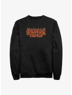 Cheapest 🤩 Stranger Things Fire Logo Sweatshirt 😍