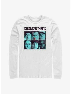 Wholesale 🎁 Stranger Things Halftone Gang Long-Sleeve T-Shirt ✨