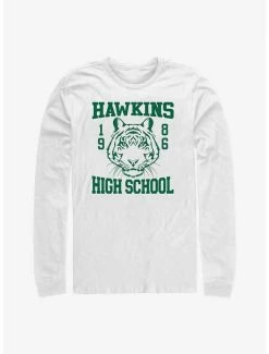 Cheapest 🔥 Stranger Things Hawkins 1986 Long-Sleeve T-Shirt ⌛