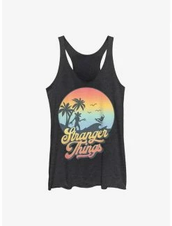 Coupon 🎉 Stranger Things Retro Sun 👧 Girls Tank 👍
