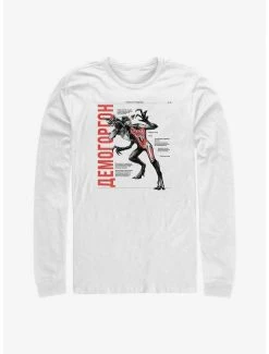 New 🔥 Stranger Things Anatomy of Demogorgon Long-Sleeve T-Shirt 🧨