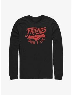 Budget 🧨 Stranger Things Friends Don't Lie Long-Sleeve T-Shirt 😀