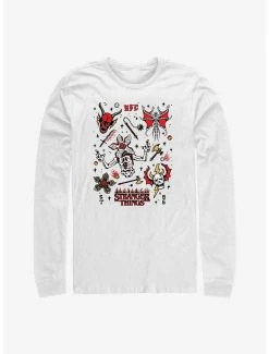 Best deal ⭐ Stranger Things Hellfire Doodles Long-Sleeve T-Shirt 🌟