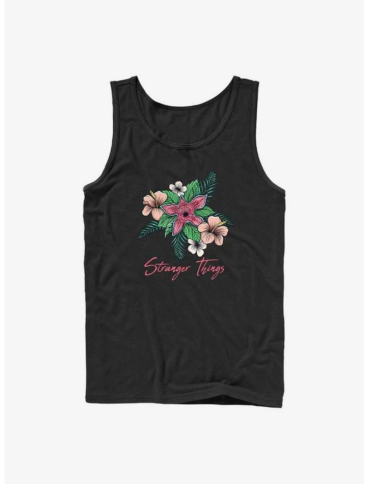 Flash Sale ⌛ Stranger Things Floral Things Tank 😀 1 Flash Sale ⌛ Stranger Things Floral Things Tank 😀
