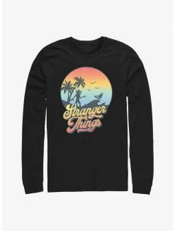 Coupon 🎁 Stranger Things Retro Sun Long-Sleeve T-Shirt 😉