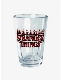 New 🤩 Stranger Things Flame Logo Mini Glass ✔️