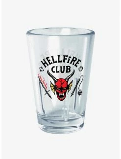 Brand new ❤️ Stranger Things Hellfire Club Logo Mini Glass 🥰
