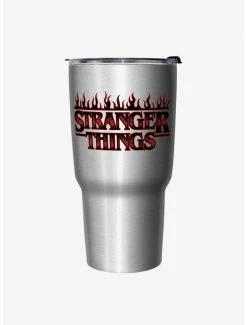 Buy 🥰 Stranger Things Flame Logo Travel Mug 👍