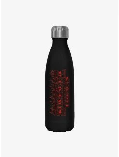 Best Pirce ✔️ Stranger Things Flame Logo Stainless Steel Water Bottle 💯
