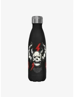 New 👏 Stranger Things Hellfire Club Lightning Stainless Steel Water Bottle 🧨