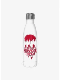 Discount 👏 Stranger Things Riding Bikes Stainless Steel Water Bottle ⌛