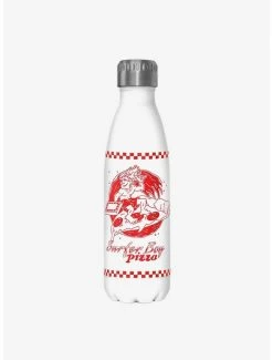 Outlet 😉 Stranger Things Surfer Boy Pizza Stainless Steel Water Bottle 🤩