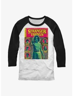 Coupon 😀 Stranger Things Comic Cover Raglan T-Shirt ⭐