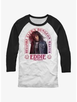 Deals ⌛ Stranger Things Dungeon Master Eddie Munson Raglan T-Shirt 🔥