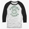 Best Pirce ❤️ Stranger Things Hawkins Tigers Raglan T-Shirt 🌟