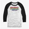 Promo 🎉 Stranger Things Rainbow Logo Raglan T-Shirt 🔥