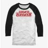 Best Pirce ⭐ Stranger Things Upside Down Logo Raglan T-Shirt 😉