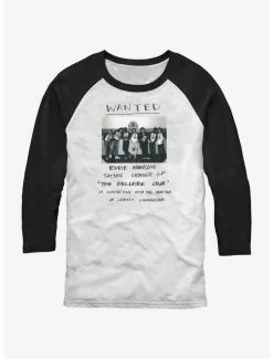 Wholesale 🔥 Stranger Things Eddie Munson Wanted Poster Raglan T-Shirt 😀