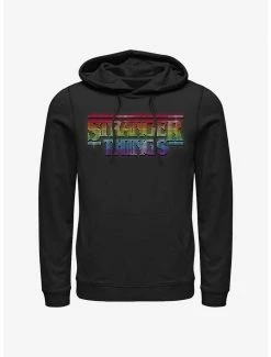 Coupon 🔥 Stranger Things Rainbow Logo Hoodie ✨