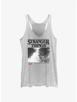 Brand new ❤️ Stranger Things Forest Photo Logo 👧 Girls Tank 🔔