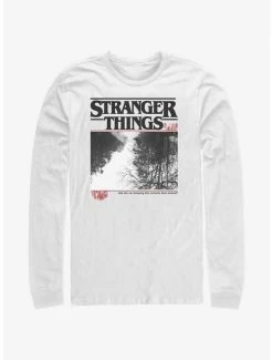 Best deal 🤩 Stranger Things Forest Photo Logo Long Sleeve T-Shirt 👏