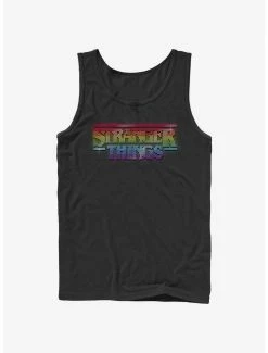 Flash Sale 😀 Stranger Things Rainbow Logo Tank ✔️