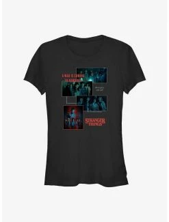 Discount 👏 Stranger Things Hawkins War Collage 👧 Girls T-Shirt 🎁