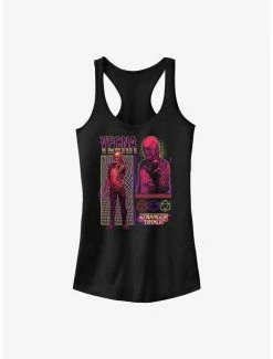 Budget 🎉 Stranger Things Vecna Infographic 👧 Girls Tank 🎉